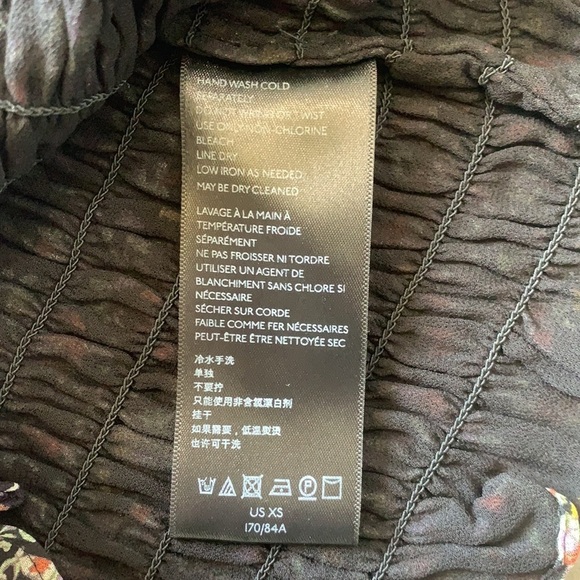 Anthro Viscose Floral Off The Shoulder Top--XS - Picture 10 of 11